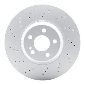 Mercedes-Benz C300 Brake Rotor (1) - Front - R1 Concepts - Drilled GeoSPEC Coated - `22-`25